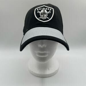 Las Vegas Raiders New EraEra Fitted Hat Size Medium/Large Black NFL Football Cap